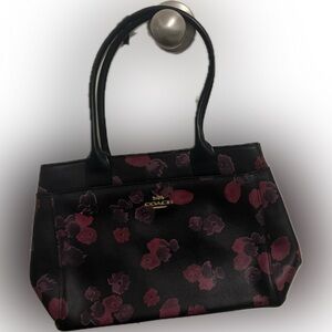 Coach Casey tote bag in halftone floral print